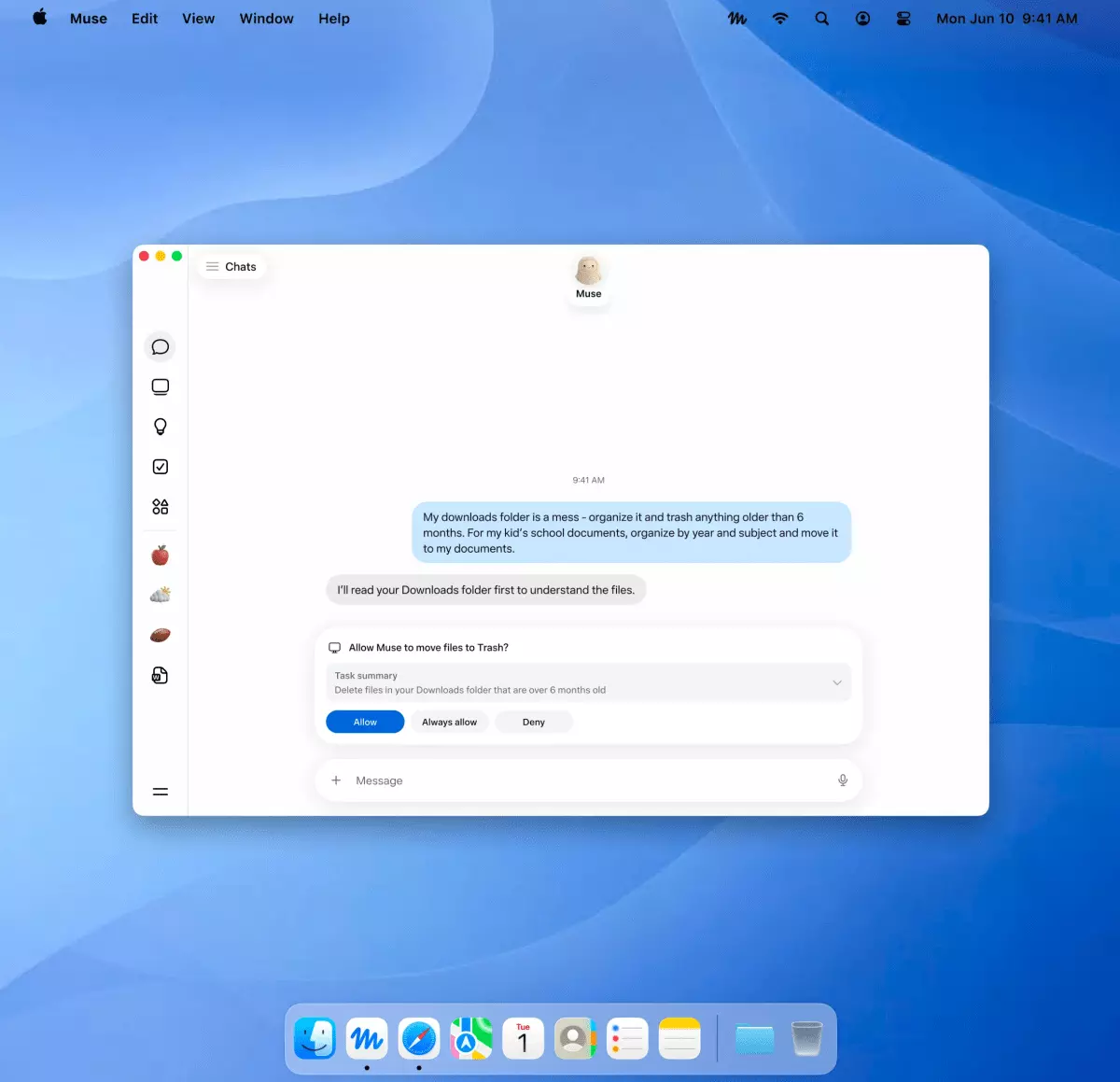 Приложение Muse для Mac