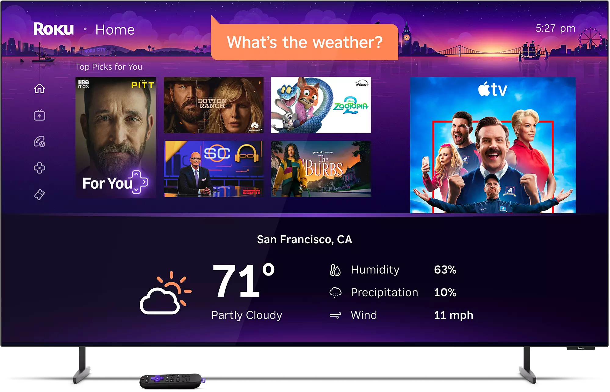 Roku Weather Voice Search