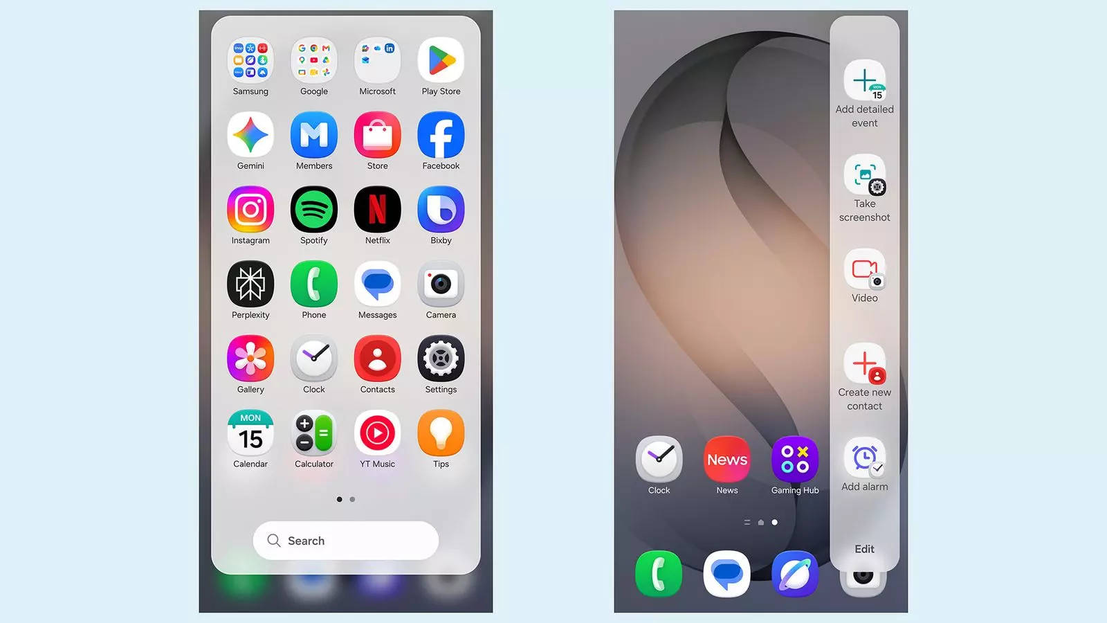 Edge Panel на смартфоне Samsung